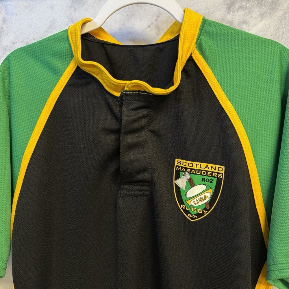Scotland Marauders Rugby Jersey Mens Large 22.5x30 Henley USA